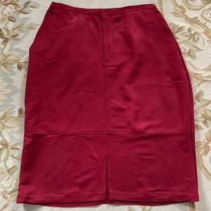 Size 16 burgundy red skirt